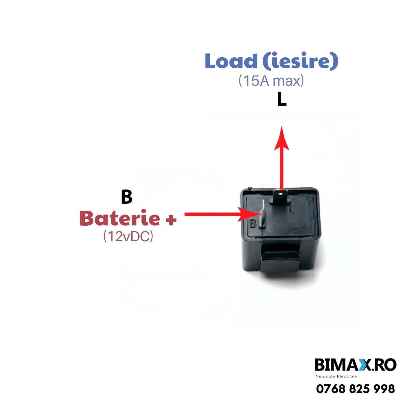schema montaj releu semnalizare 2 pini