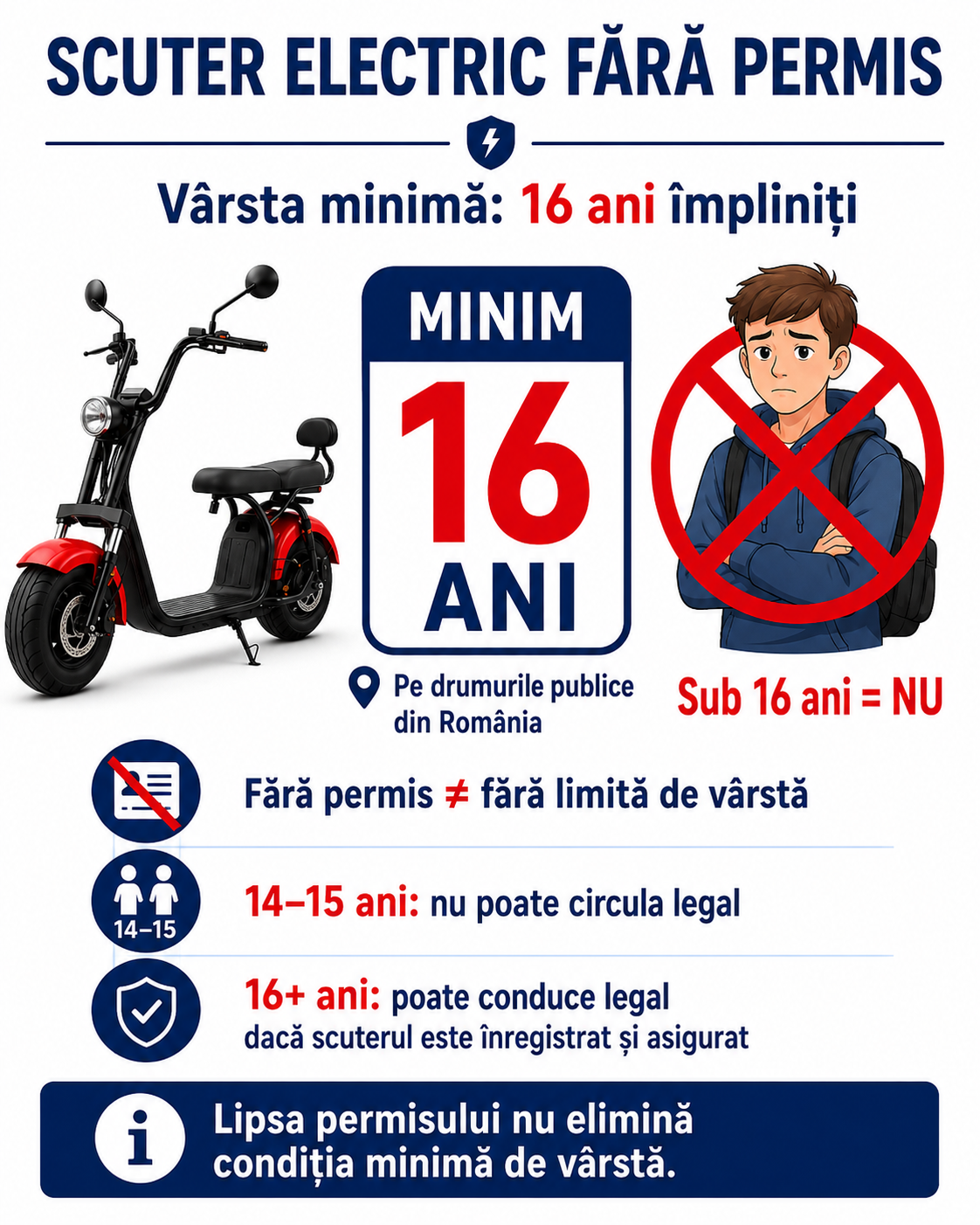 De la ce Varsta Poti Conduce un Scuter Electric?