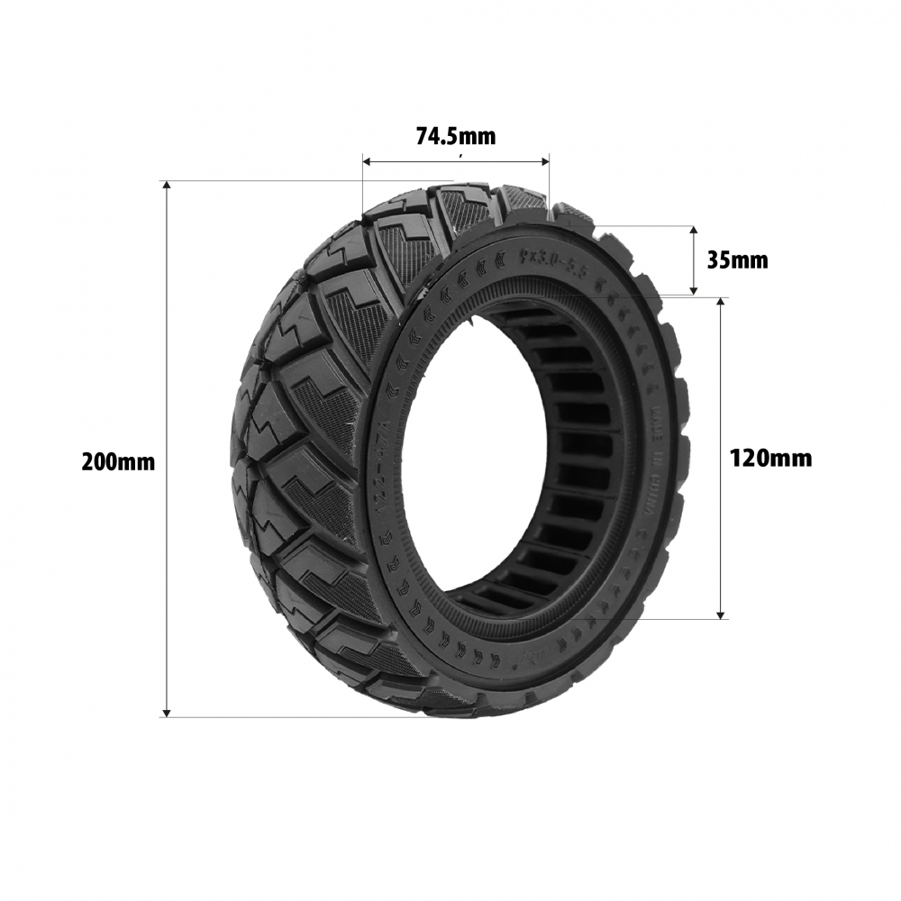 Cauciuc plin trotineta electrica 9 x 3.0 - 5.5, Kukirin G2 Pro [3]