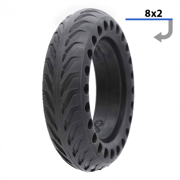 Anvelopa solida  perforata 8" x 2 (E-twow) [3]