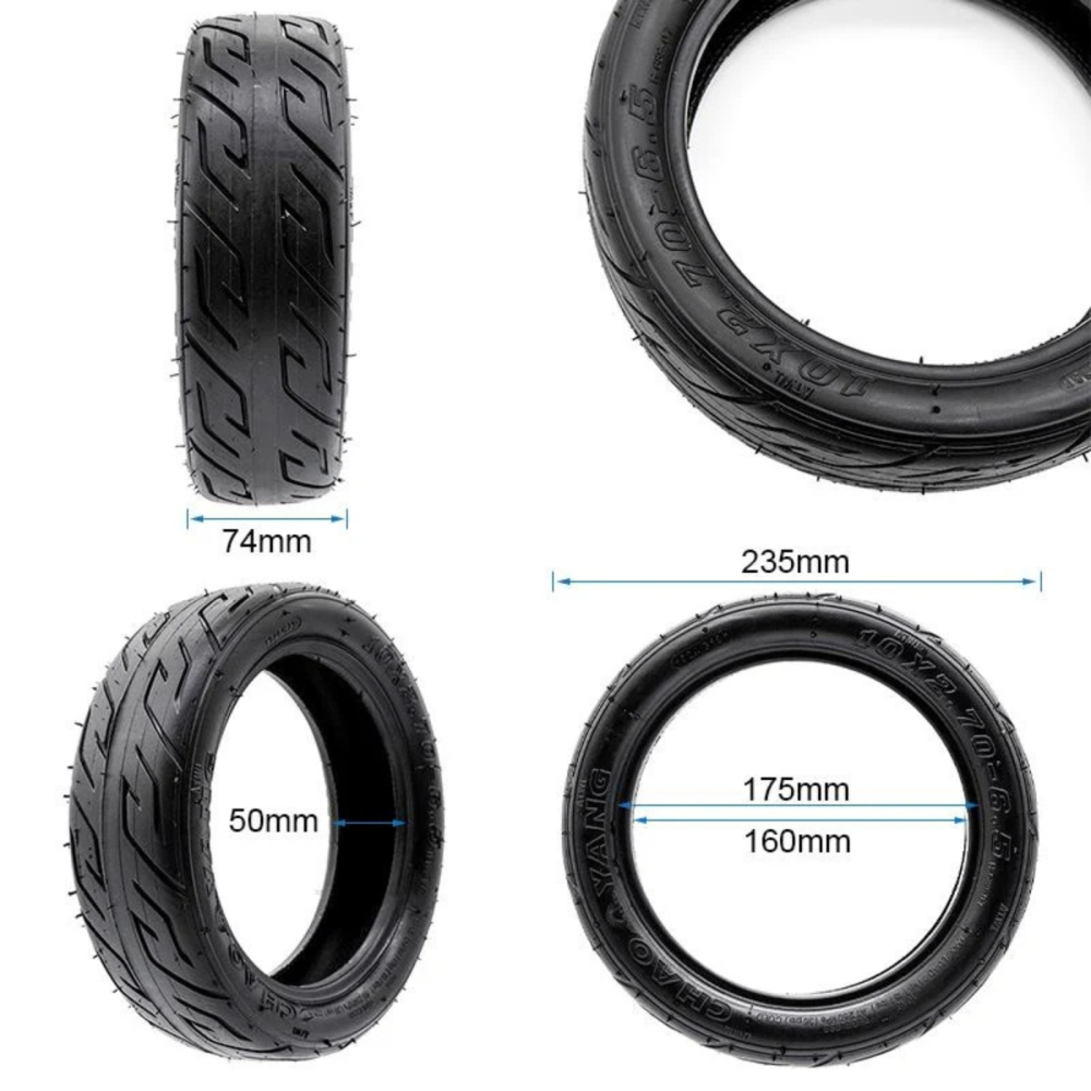 Cauciuc trotineta electrica 10 x 2.70 - 6.5, tubeless [2]