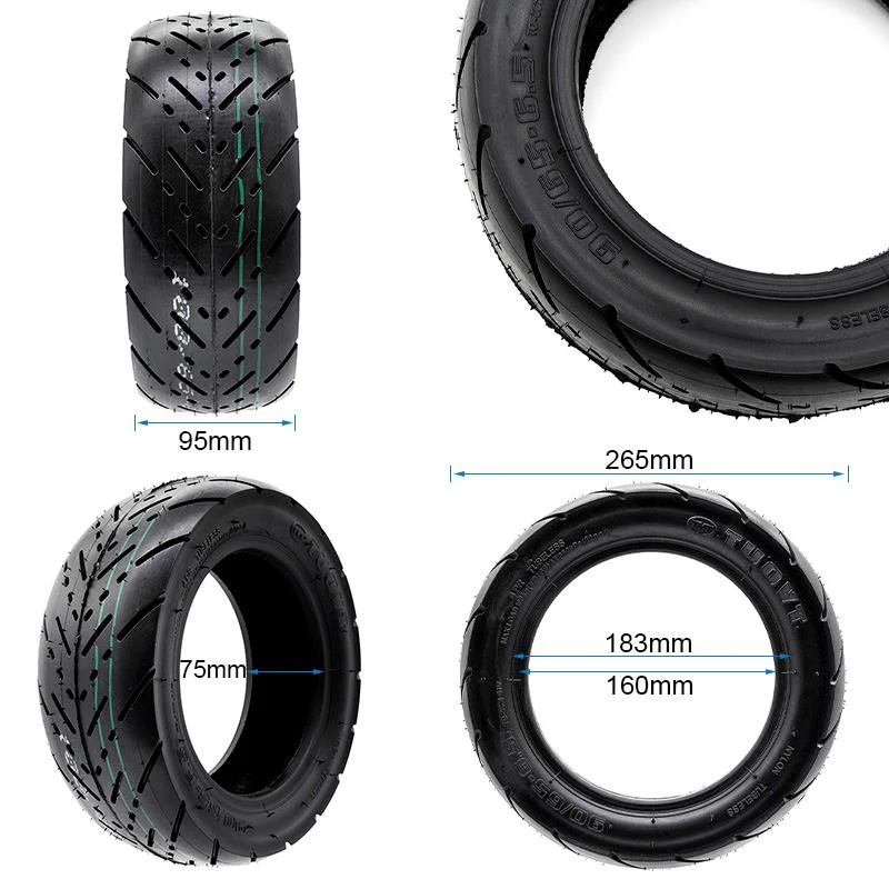 Cauciuc Trotineta electrica Tubeless 90/65 - 6.5 CityRoad, 10 inchi exterior [2]