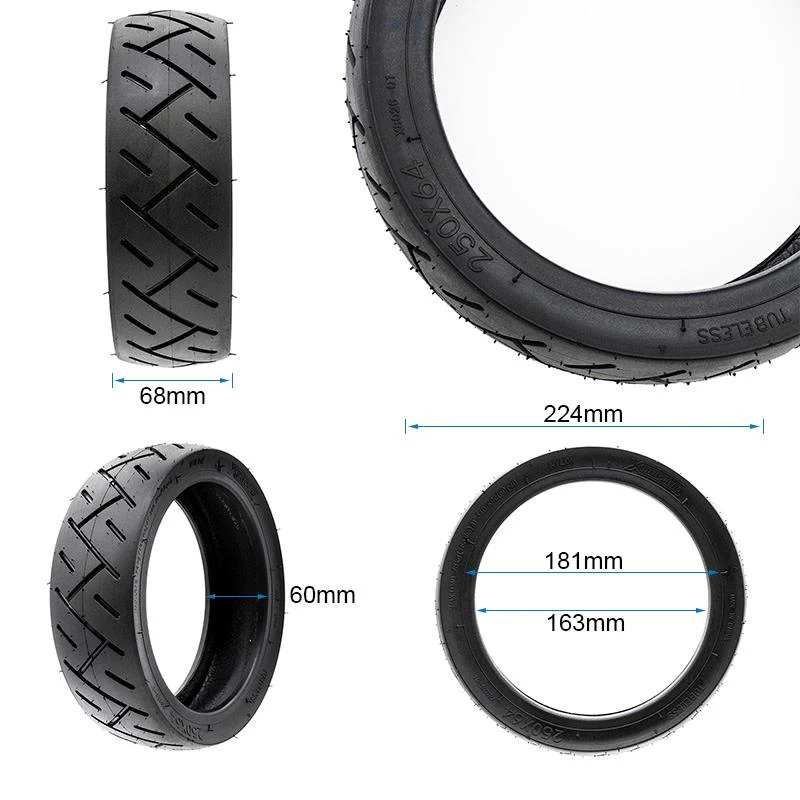 Cauciuc trotineta electrica 250x64, Tubeless, Xiaomi Scooter 4 Ultra [2]
