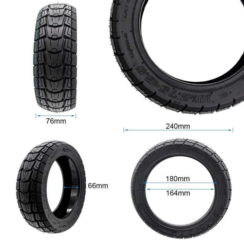 Cauciuc trotineta electrica 10 x 2.75 - 6.5 Tubeless cu GEL, Offroad [2]