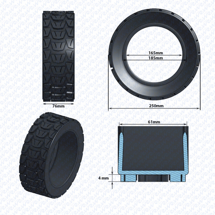 Anvelopa Offroad tubeless 10 x 2.75 - 6.5" [5]
