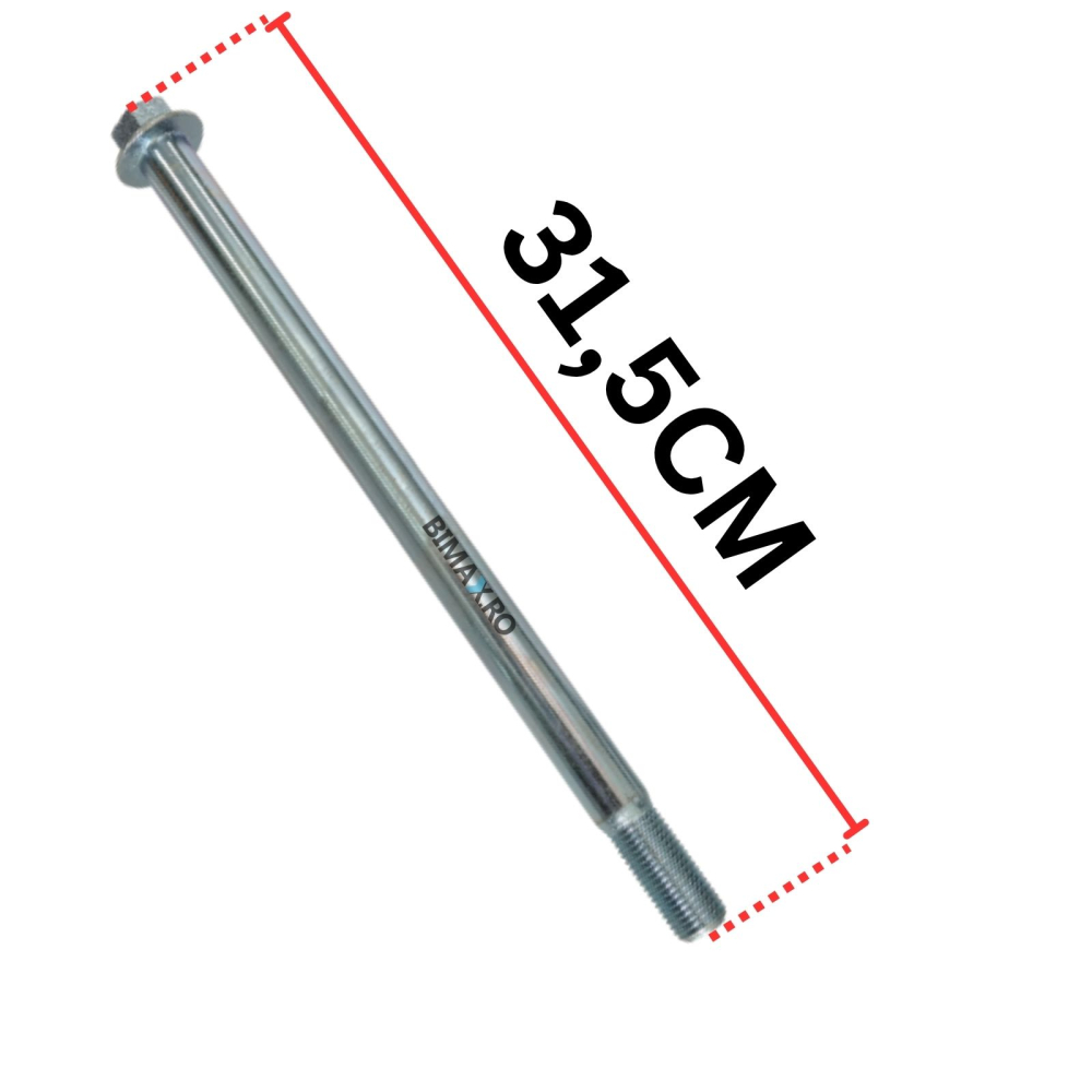 Ax roata fata universal pentru tricicluri – 31.5 cm, M15, cu piulita M14 [2]