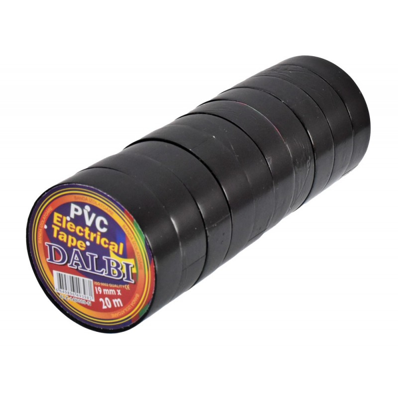Banda Izoatoare Neagra 19mm x 20m, Set 10 buc [2]