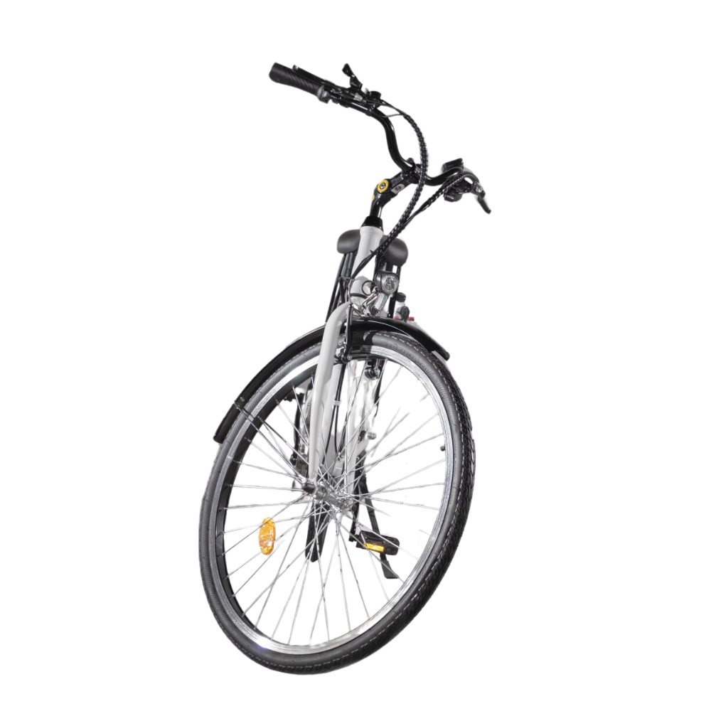 Bicicleta Electrica 25 km/h, RKS ZF6, alb, roti 28 inchi, autonomie 35km [2]