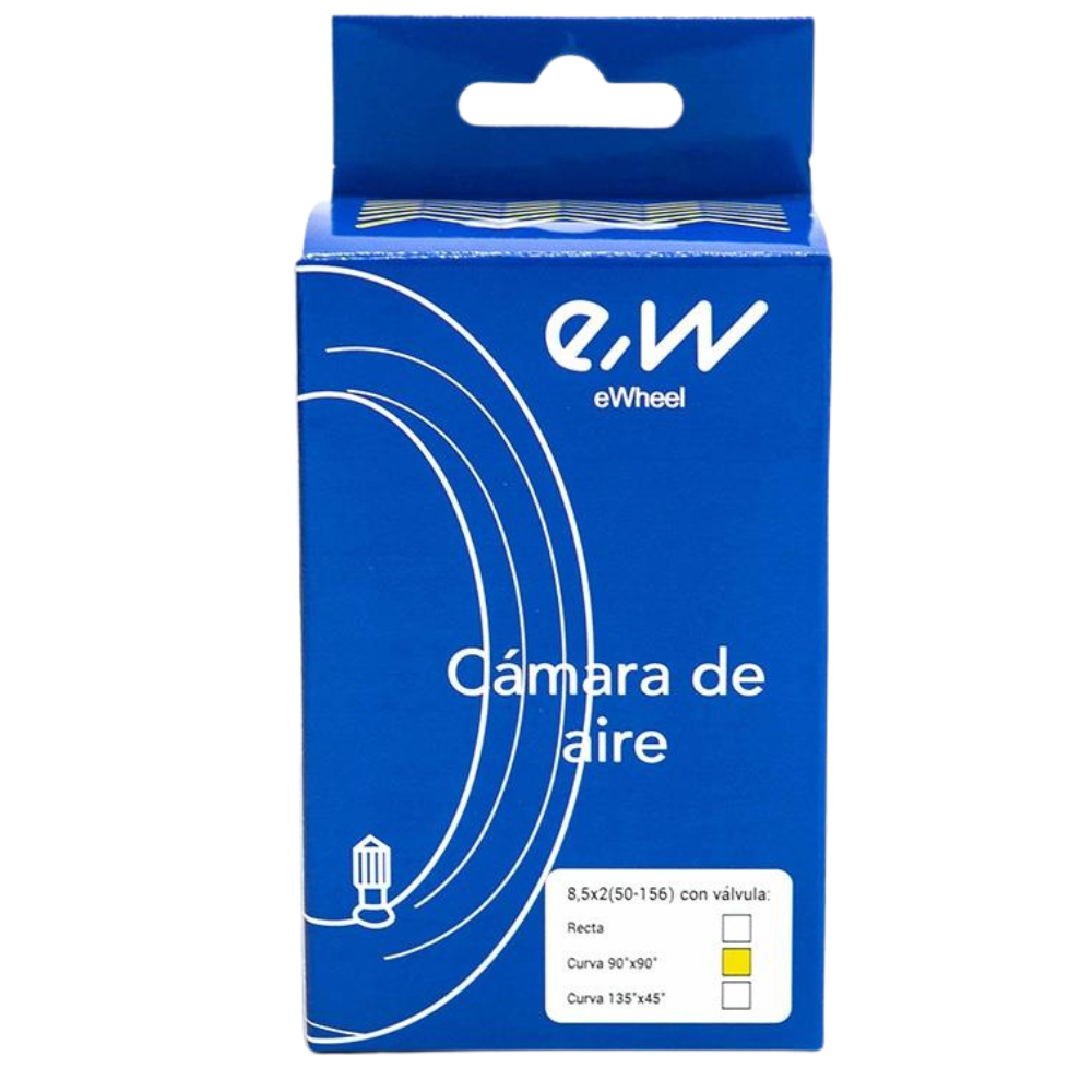 Camera trotineta electrica 8.5" x 2, valva indoita 90 grade, întărită [2]