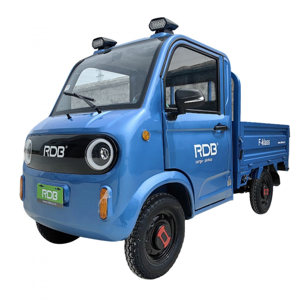 Camioneta Electrica cu remorca basculabila, motor 1500W max, viteza max 25km/h, F-Klass, Omologata, CIV inclus [23]