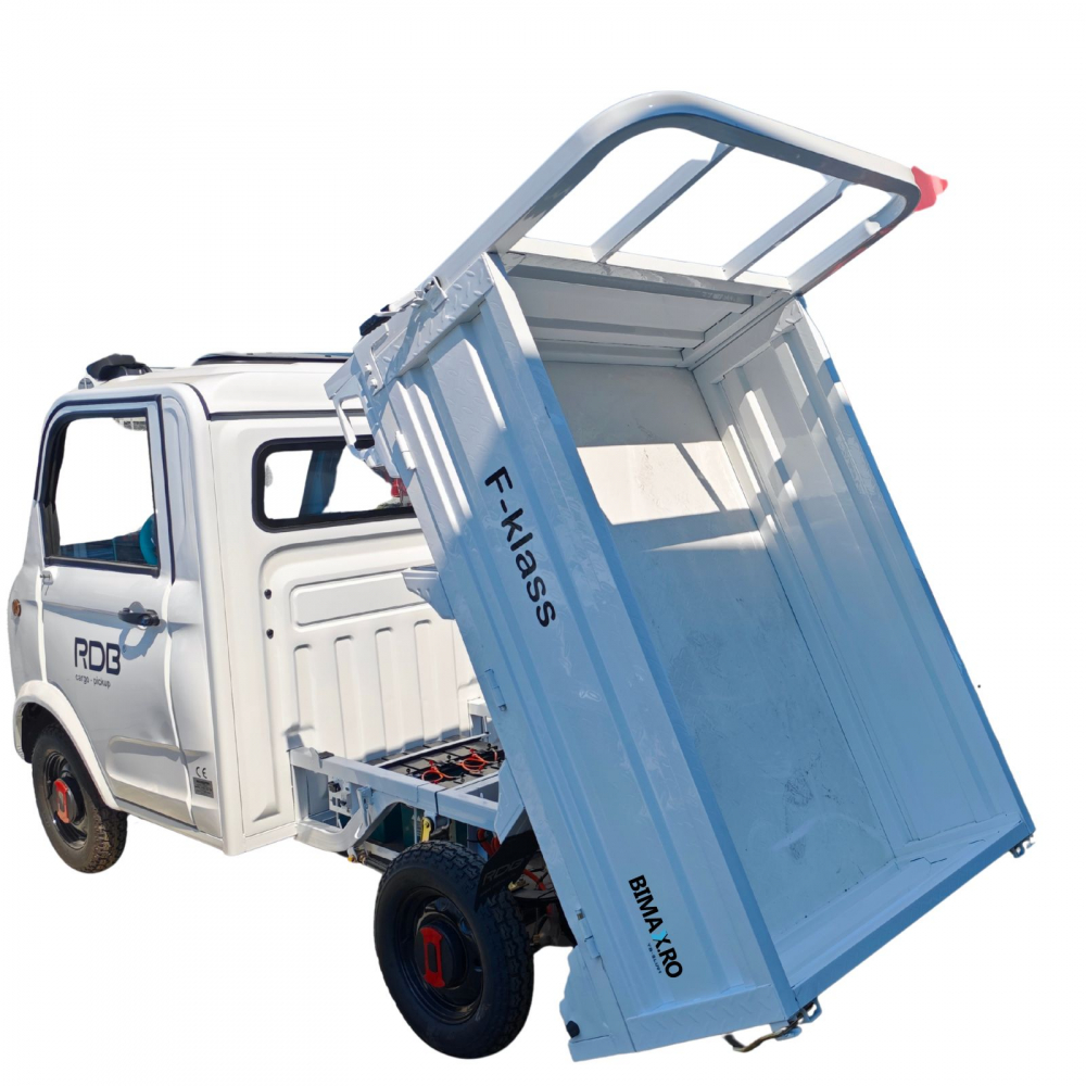 Camioneta Electrica cu remorca basculabila, motor 1500W max, viteza max 25km/h, F-Klass, Omologata, CIV inclus [18]