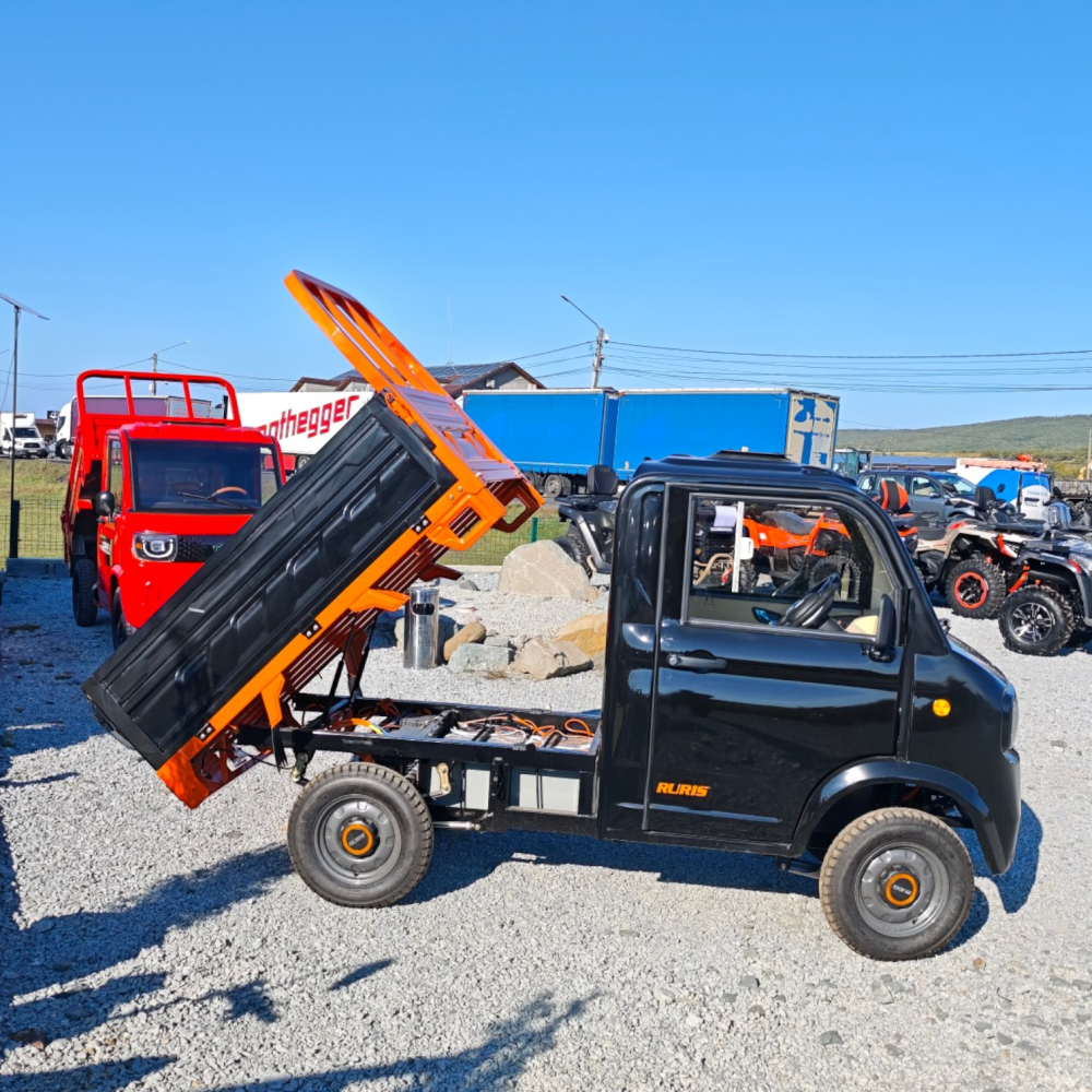 Camioneta Electrica cu remorca basculabila Ruris PILOT 5000S, motor 3000W, Autonomie aprox 100km, CIV inclus [3]