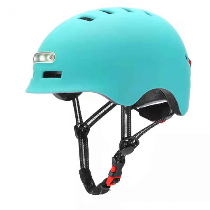 Casca bicicleta/trotineta Turquoise cu Led-uri [2]