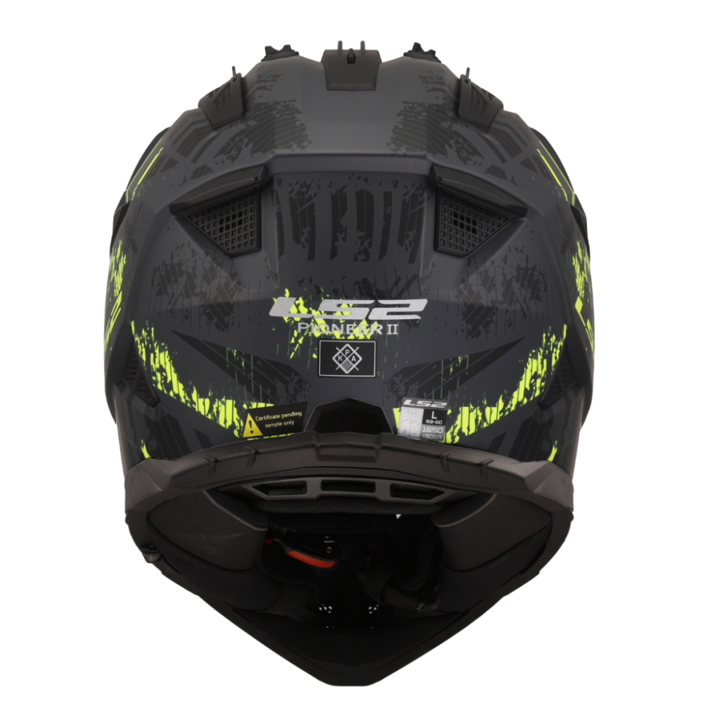 Casca Moto, ATV LS2 Pioneer 2, Adventure MX702, Negru-Galben [5]