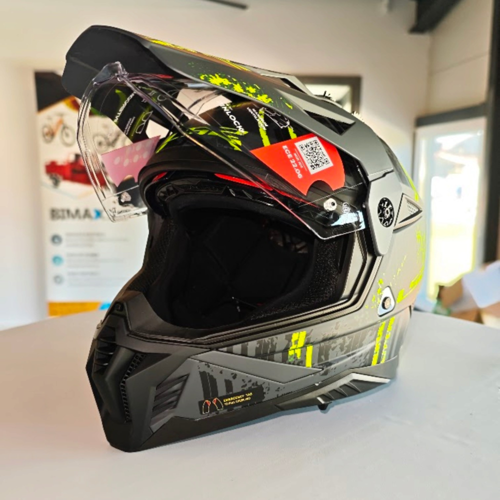 Casca Moto, ATV LS2 Pioneer 2, Adventure MX702, Negru-Galben [3]