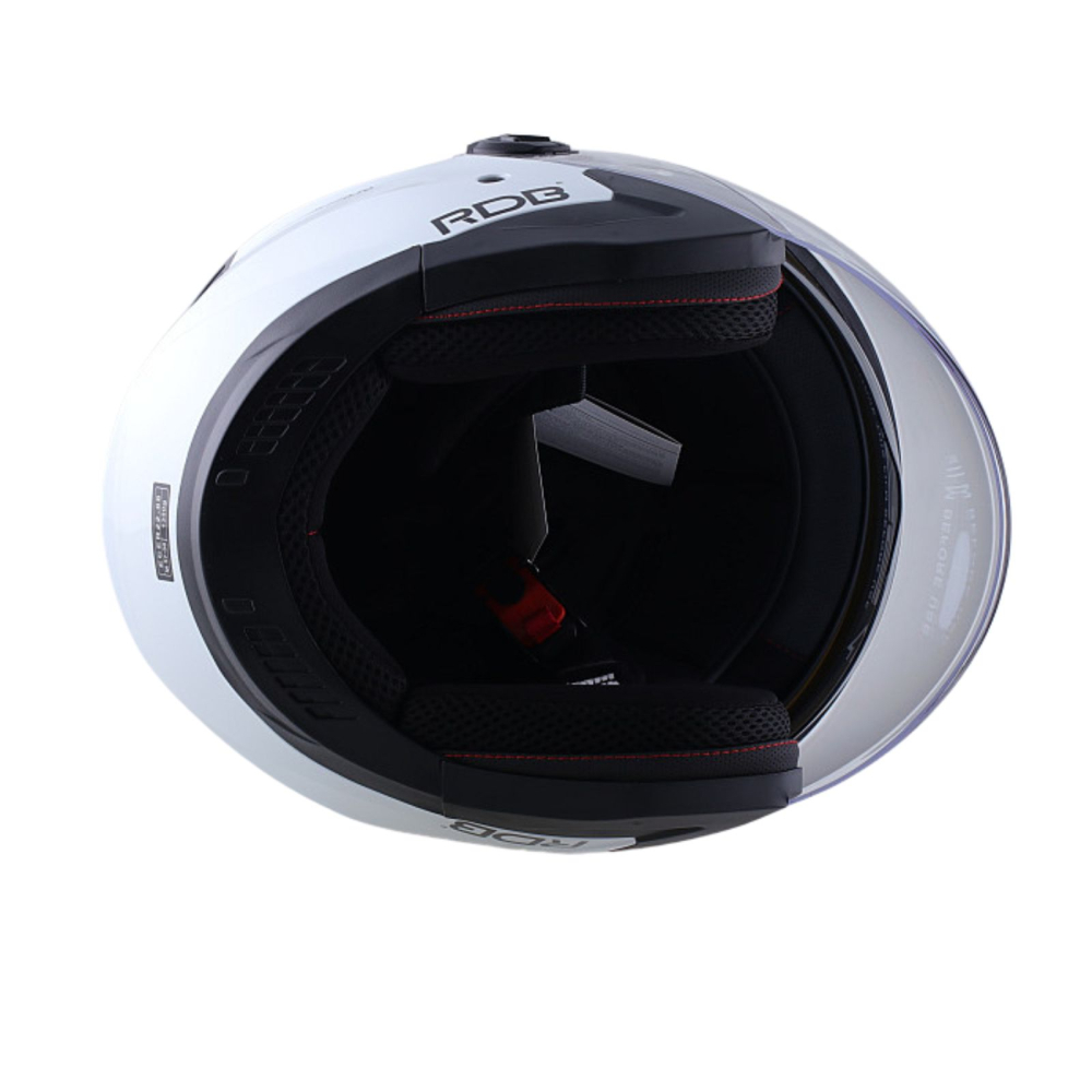 Casca scuter cu viziera si ochelari de soare RDB 708, Alb [6]