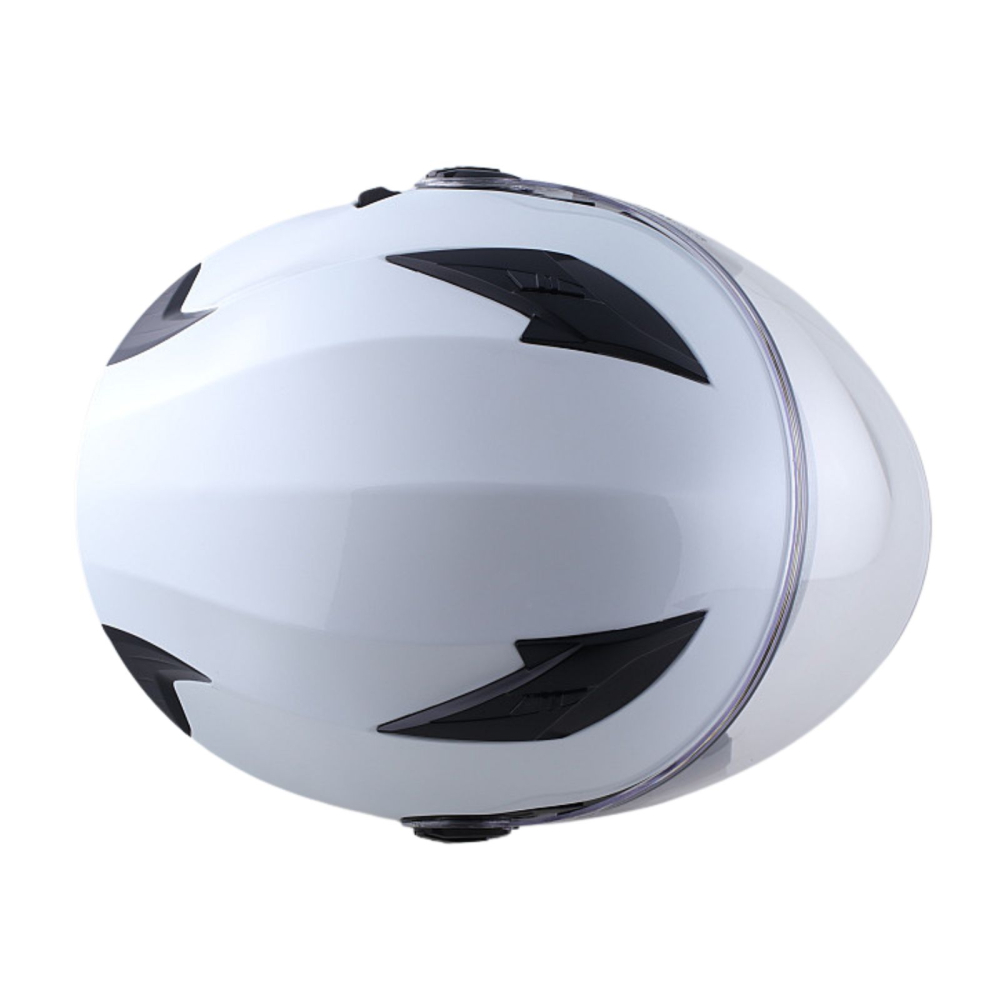 Casca scuter cu viziera si ochelari de soare RDB 708, Alb [5]