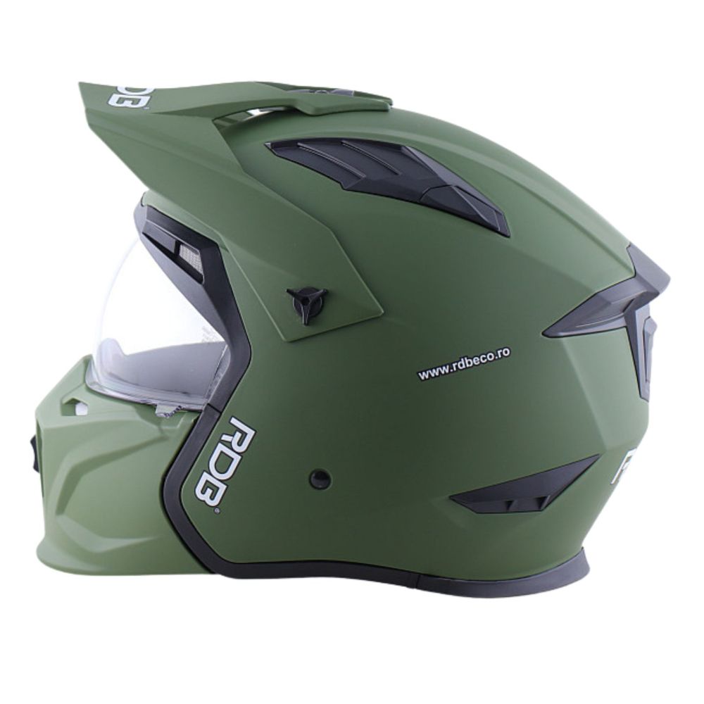 Casca moto Modulara RDB 708, Verde Mat [7]