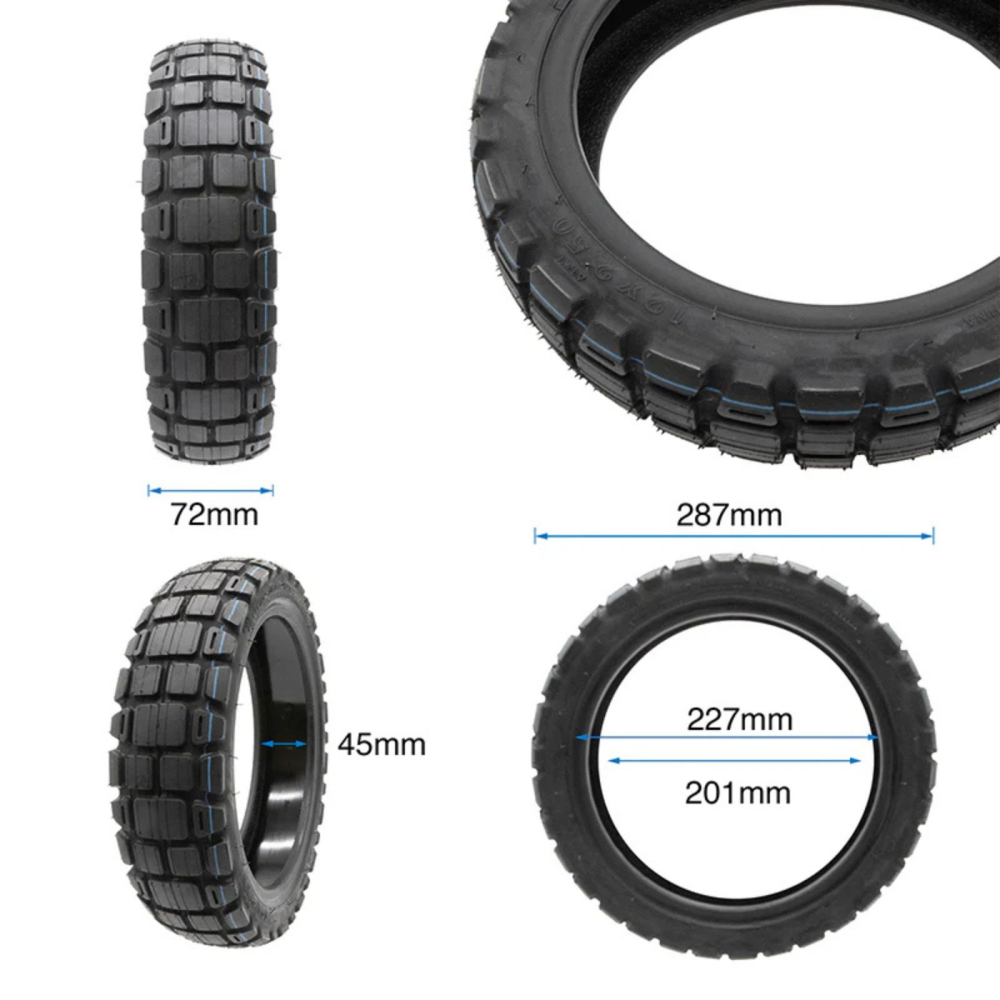 Cauciuc trotineta electrica 12 x 2.5, Tubeless cu Gel Antipana [2]