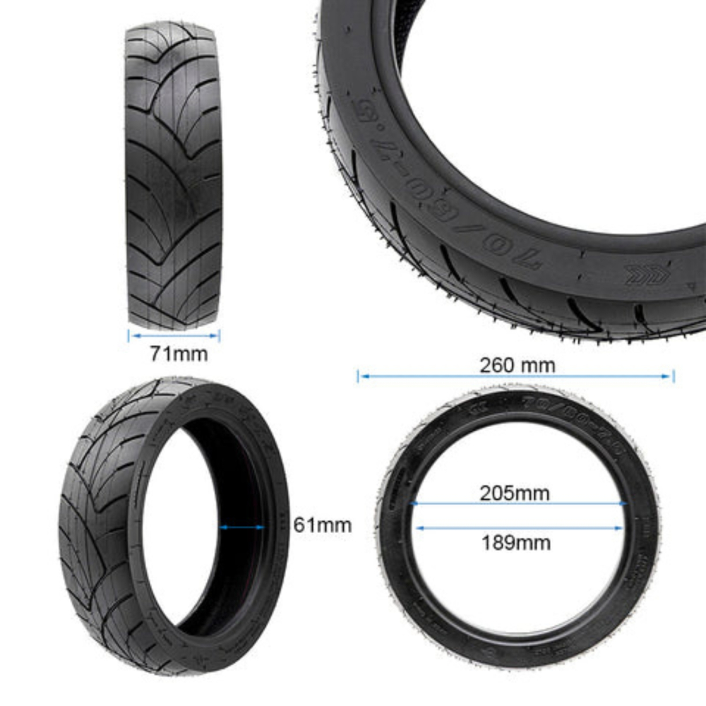 Cauciuc Trotineta Electrica 70 / 60 - 7.5" cu Gel Antipana, Strada, Segway ZT3 PRO [2]