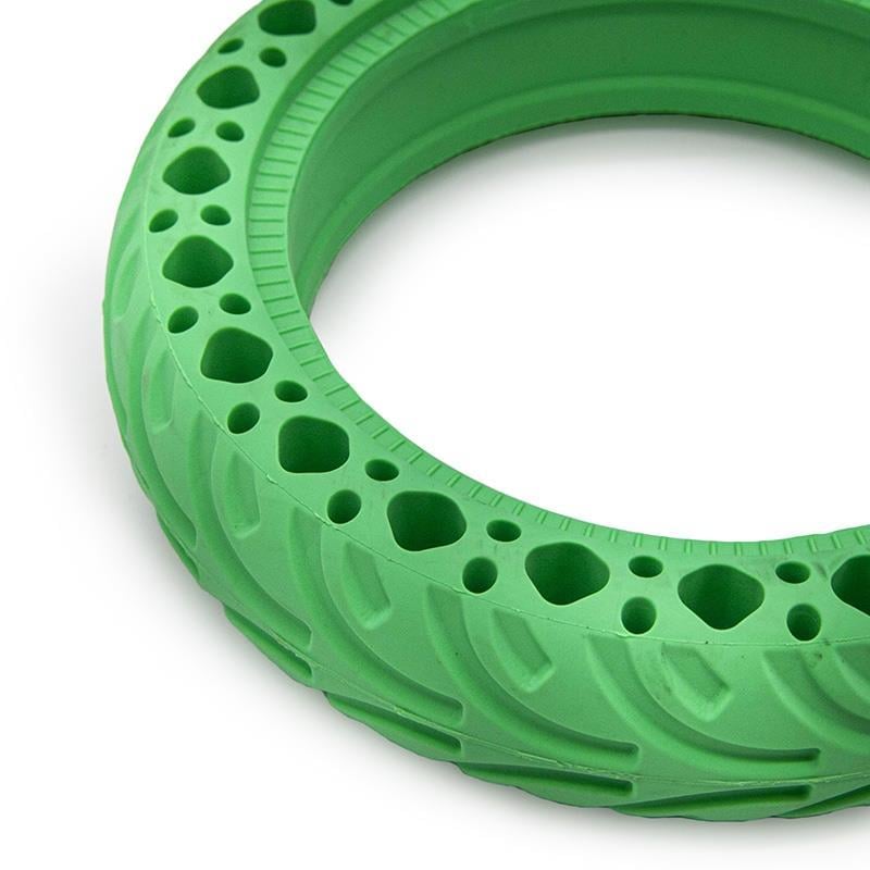 Cauciuc trotineta electrica 8 1/2×2 (8.5" x 2), plin cu gauri de amortizare socuri, culoare verde [3]