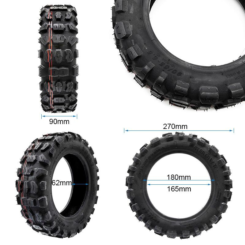 Cauciuc trotineta electrica Offroad, Tubeless (90/65-6.5) [2]