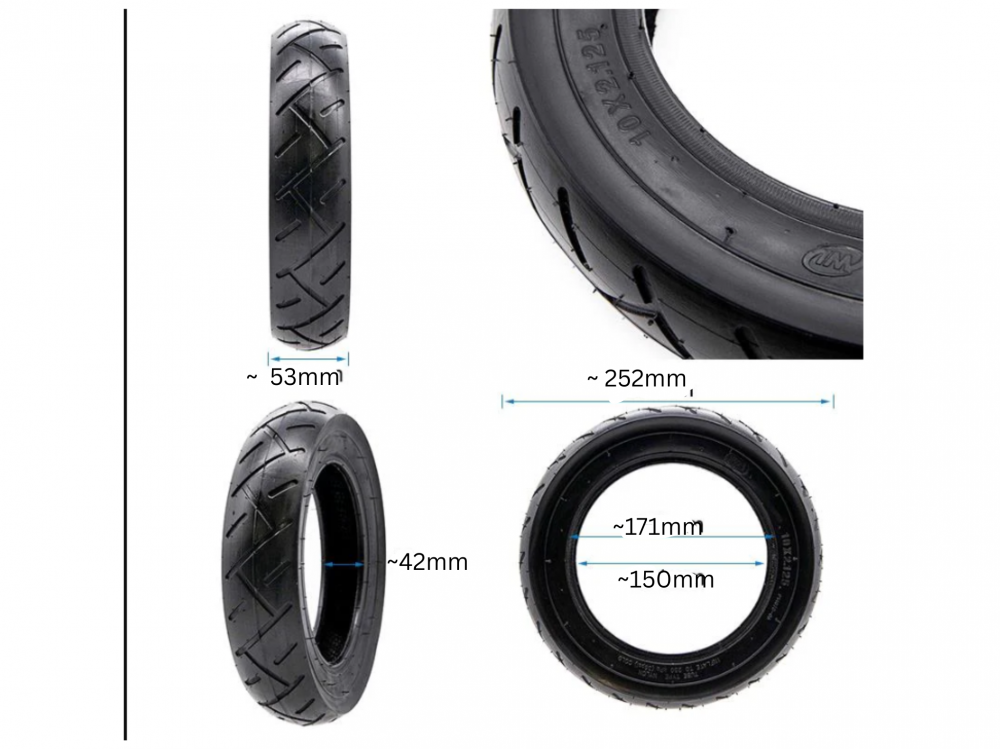 Cauciuc trotineta sau Hoverboard 10 x 2.125 - 6 [3]