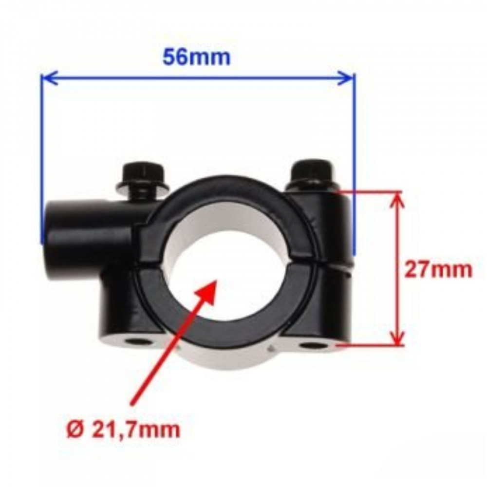 Suport universal fixare oglinda pe ghidon, filet 8mm [3]