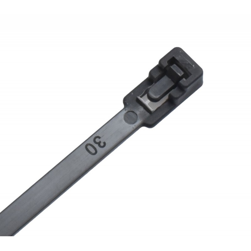 Colier de Plastic 5x200mm Negru, Reutilizabile, 100 buc per set. [3]
