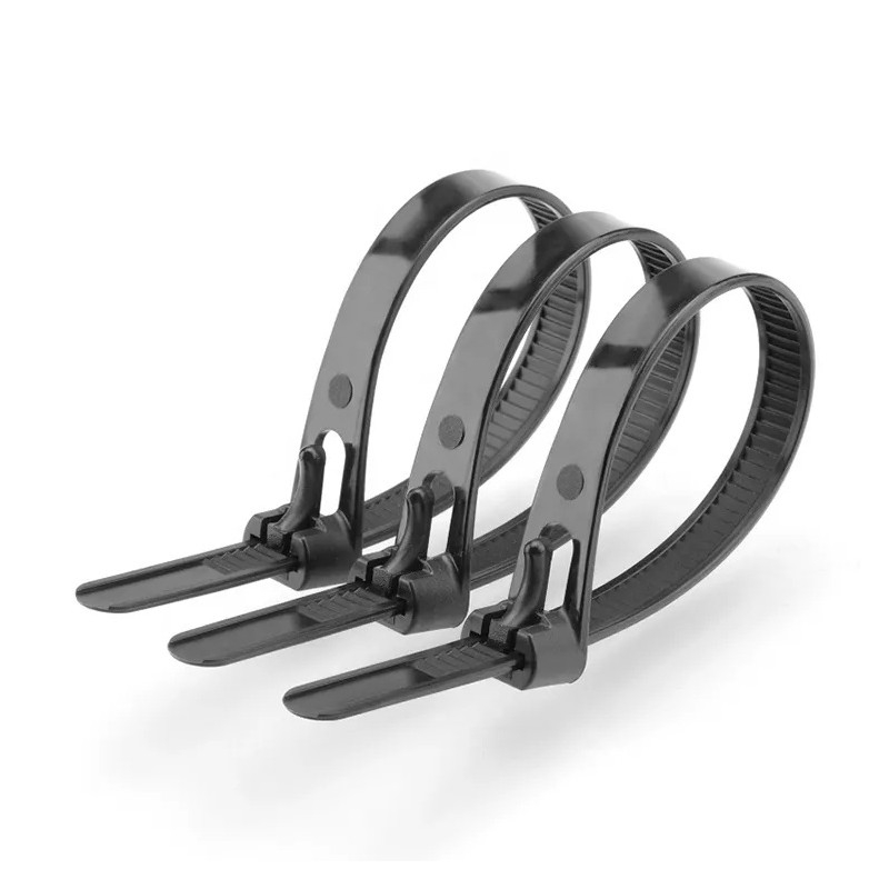 Colier de Plastic 5x200mm Negru, Reutilizabile, 100 buc per set. [6]