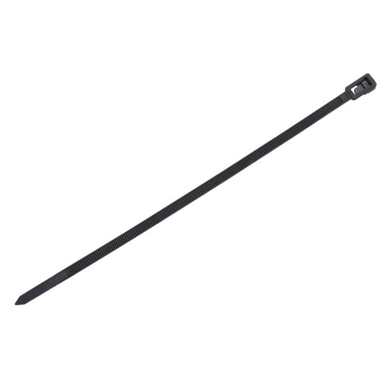 Colier de Plastic 5x200mm Negru, Reutilizabile, 100 buc per set. [5]
