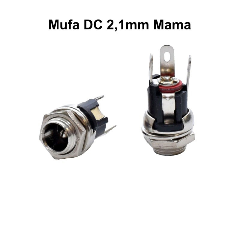 Conector DC 2.1mm panou cu piulita, alimentare trotinete electrice [3]