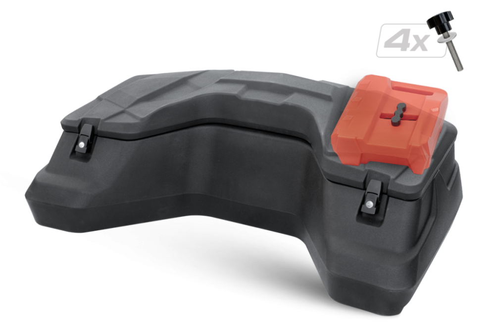Cutie spate ATV SHARK AX97 - cutia cu kitul de prindere rapidă și canistra SHARK 5L opțională