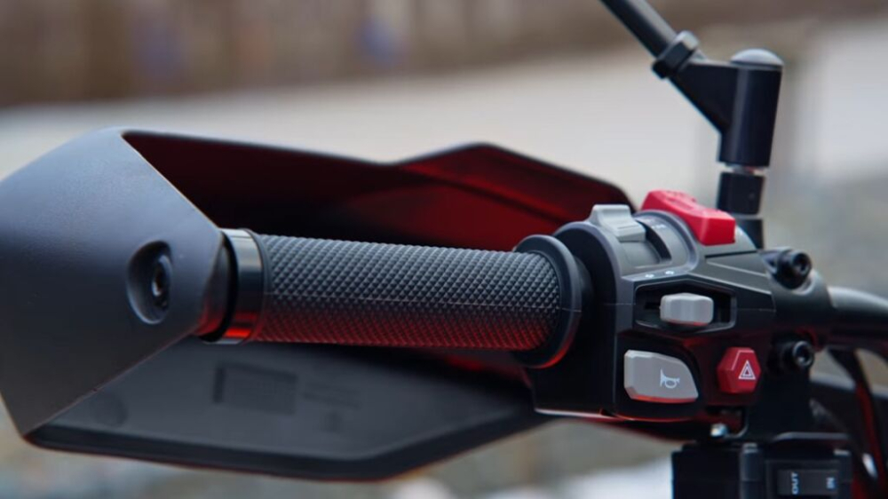 Mânere încălzite ATV SHARK Lock-On - mâner montat lângă protecția de mână