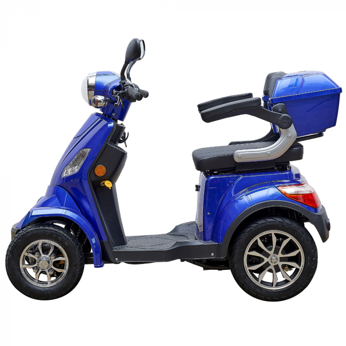 Scuter electric 4 roti, motor 1000W, viteza 25km/h, 5 baterii, autonomie aprox 50km [15]
