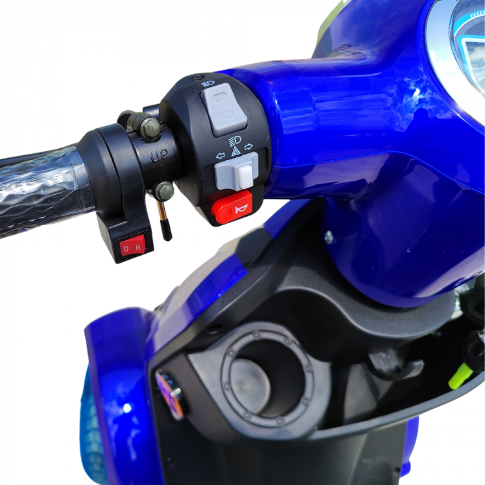 Scuter electric 4 roti, motor 1000W, viteza 25km/h, 5 baterii, autonomie aprox 50km [11]