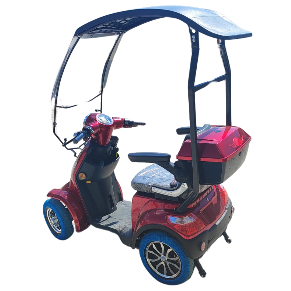Scuter electric 4 roti cu cabina, Rosu, 25km/h, 1000W, Model CL30 [4]