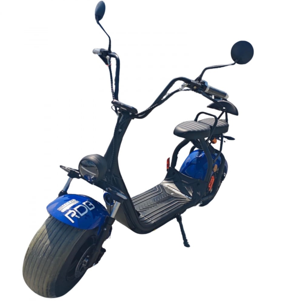 Scuter electric Harley CC10, motor 1500W, roti late, 25km/h fara permis, 2 locuri, Acumualtor Litiu, Autonomie max 50km, Portocaliu [18]