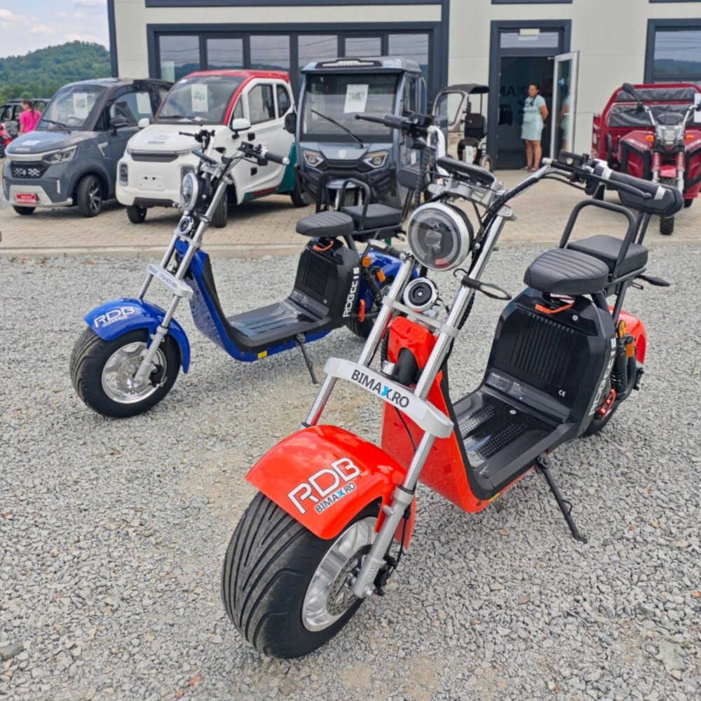 Scuter electric Harley CC15 motor 2000W, roti late, 25km/h fara permis, 2 locuri, Acumualtor Litiu, Autonomie max 50km [15]