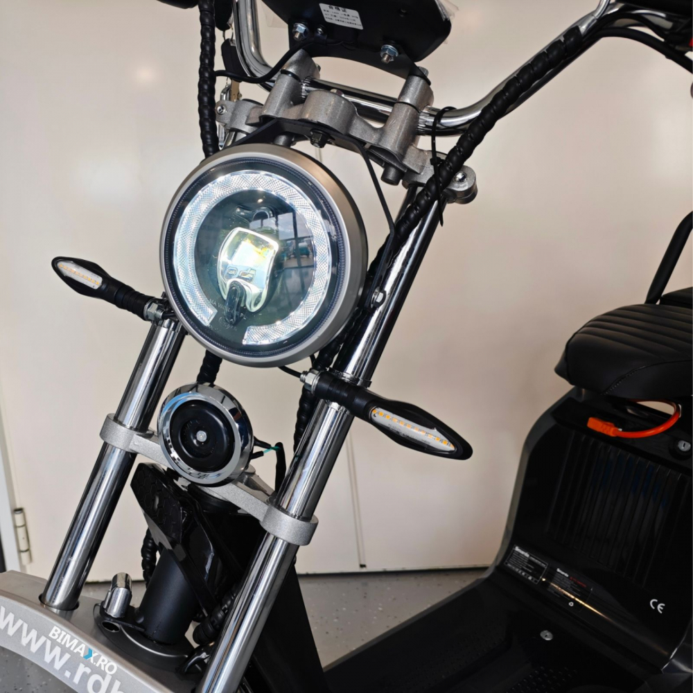 Scuter electric Harley CC15 motor 2000W, roti late, 25km/h fara permis, 2 locuri, Acumualtor Litiu, Autonomie max 50km [12]