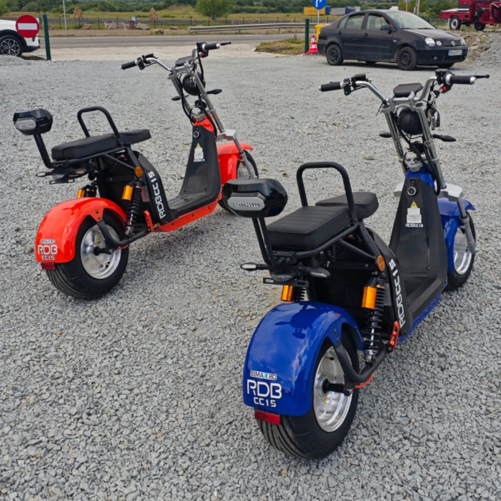 Scuter electric Harley CC15 motor 2000W, roti late, 25km/h fara permis, 2 locuri, Acumualtor Litiu, Autonomie max 50km [16]