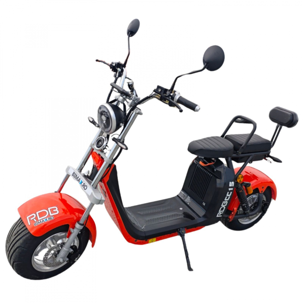 Scuter electric Harley CC15 motor 2000W, roti late, 25km/h fara permis, 2 locuri, Acumualtor Litiu, Autonomie max 50km [13]