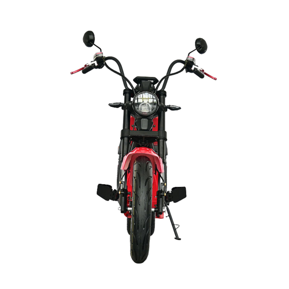 Scuter electric tip Chopper, motor 2000W, 25km/h fara permis, 2 locuri, Acumulator Litiu detasabil, Autonomie max 50km [8]