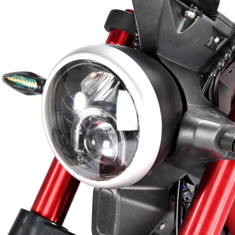 Scuter electric tip Chopper, motor 2000W, 25km/h fara permis, 2 locuri, Acumulator Litiu detasabil, Autonomie max 50km [27]