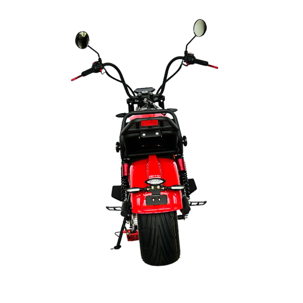 Scuter electric tip Chopper, motor 2000W, 25km/h fara permis, 2 locuri, Acumulator Litiu detasabil, Autonomie max 50km [4]