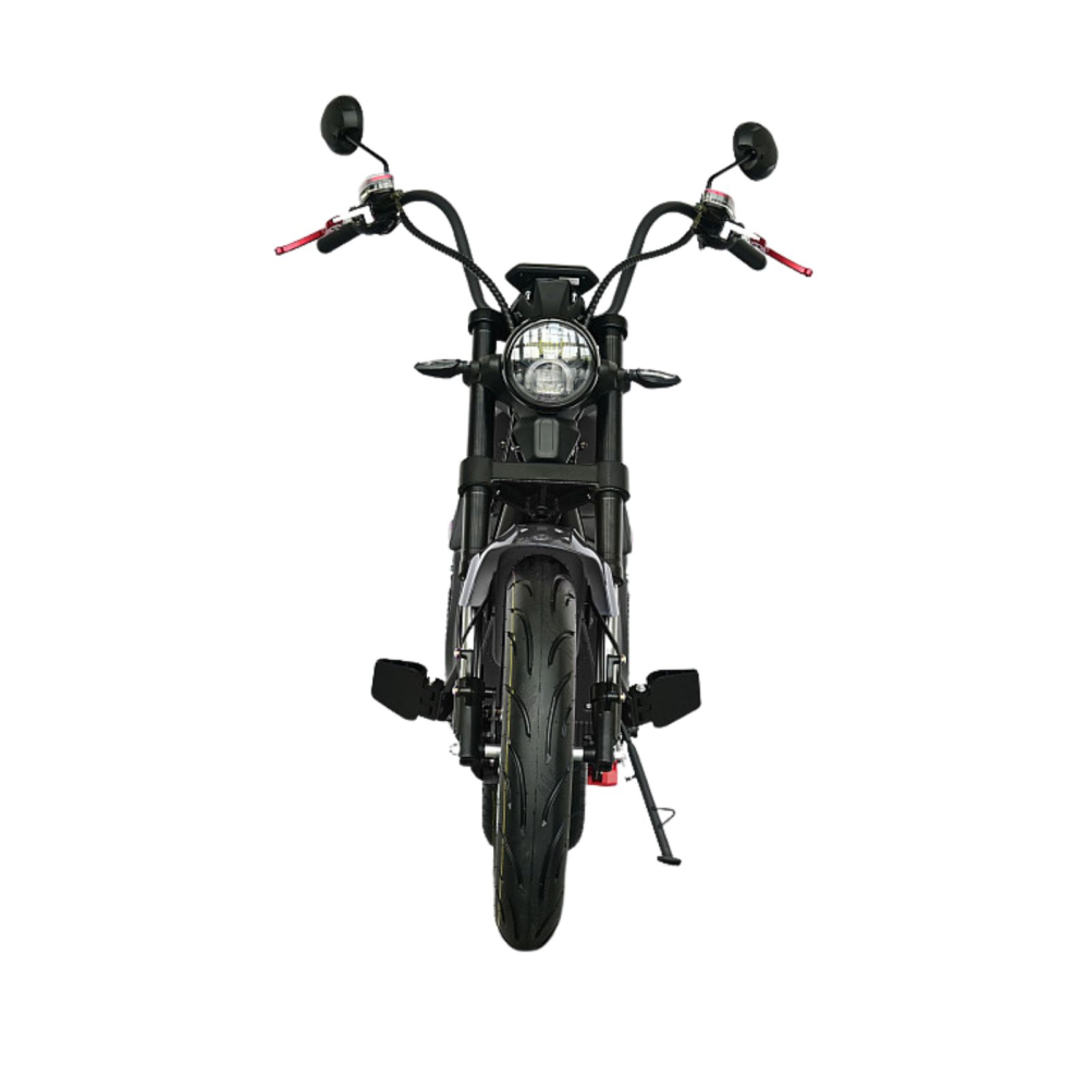 Scuter electric tip Chopper, motor 2000W, 25km/h fara permis, 2 locuri, Acumulator Litiu detasabil, Autonomie max 50km [16]