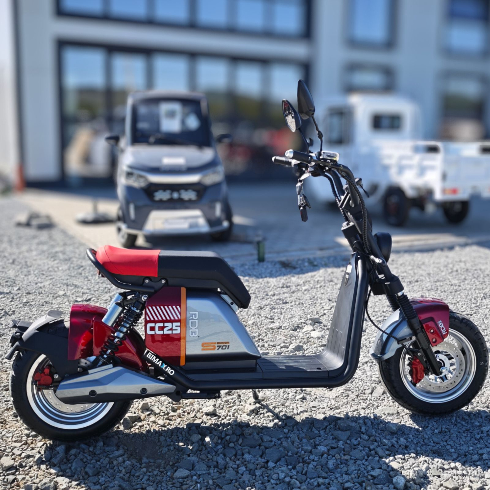 Scuter electric Harley CC25, motor 3000W, 30Ah baterie detasabila, 25km/h fara permis, 2 locuri, Autonomie max 60km [3]