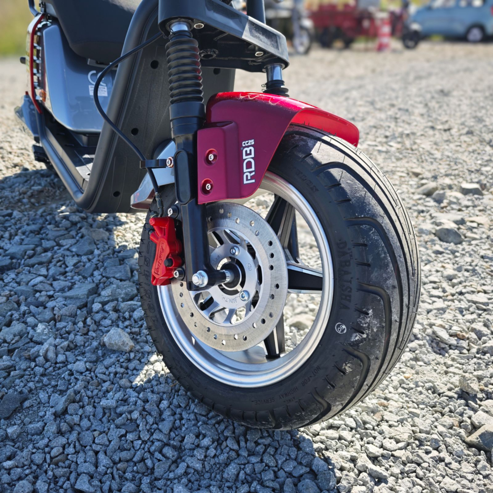 Scuter electric Harley CC25, motor 3000W, 30Ah baterie detasabila, 25km/h fara permis, 2 locuri, Autonomie max 60km [5]