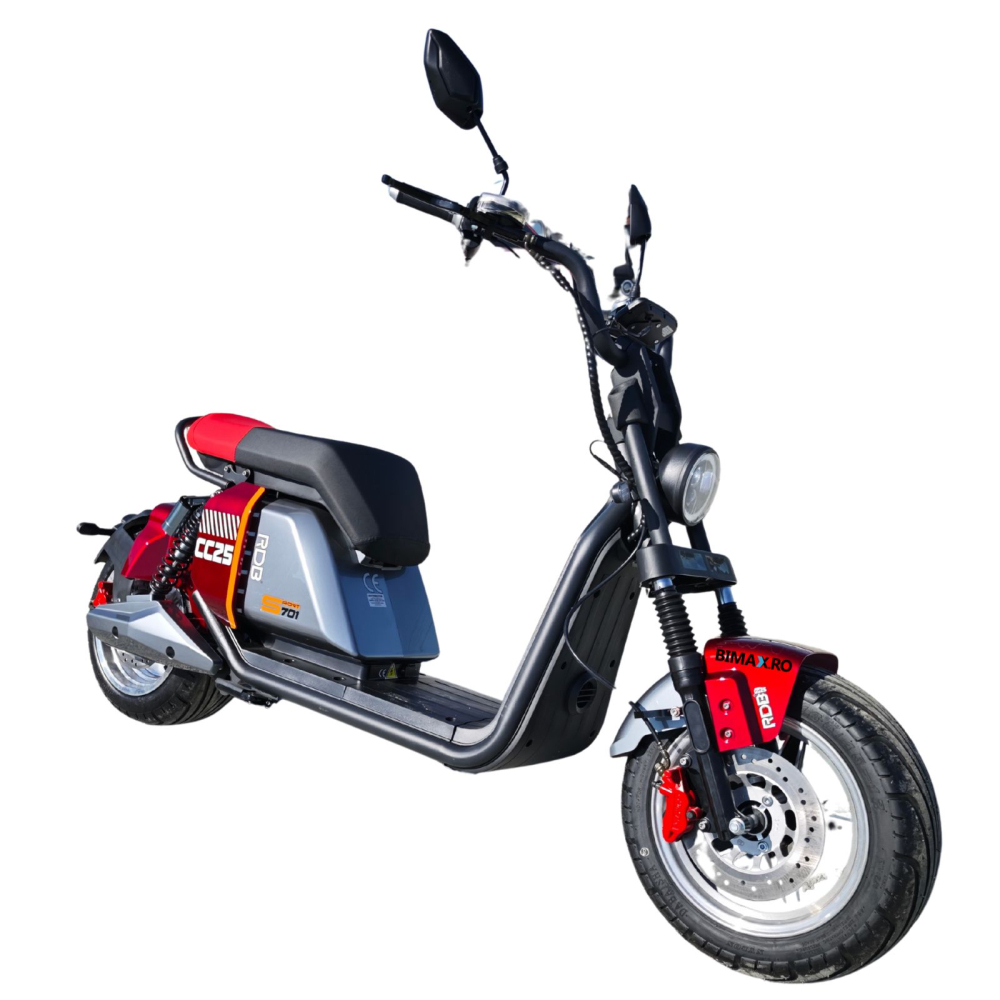 Scuter electric Harley CC25, motor 3000W, 30Ah baterie detasabila, 25km/h fara permis, 2 locuri, Autonomie max 60km [1]