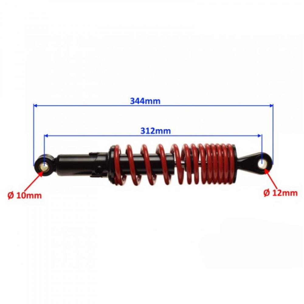 Set 2 amortizoare (telescoape, suspensii) spate ~34 cm lungime, universale [2]